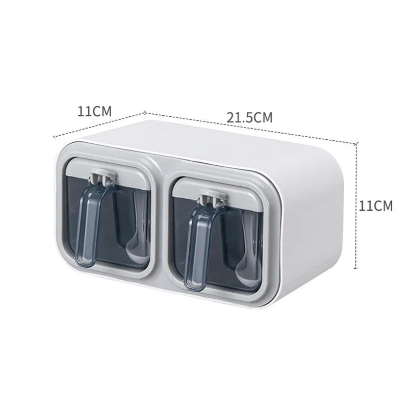 Wall Mounted Kitchen Seasoning Box – Condiment & Spice Storage Organiser