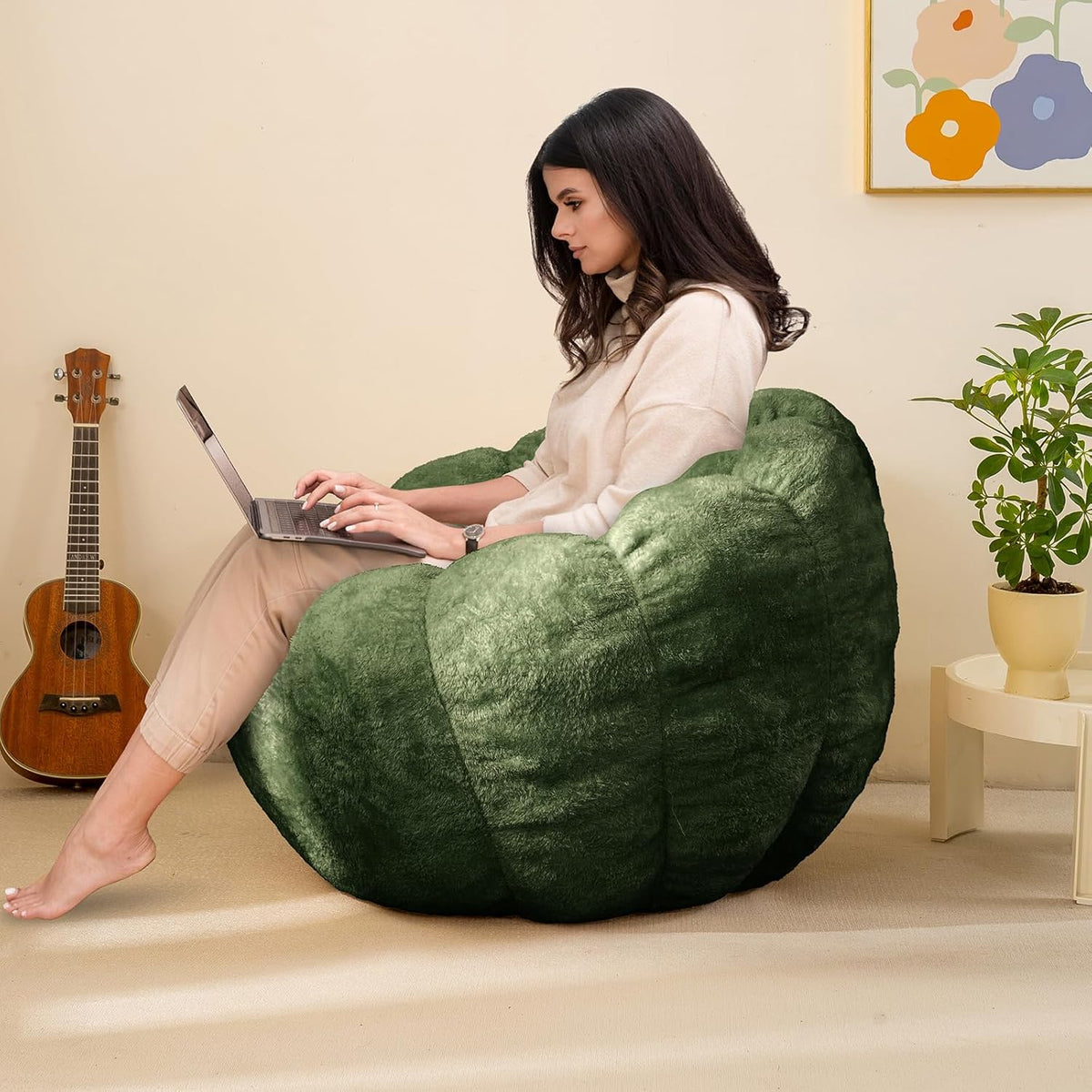 Pumpkin Bean Bag Sofa Chair